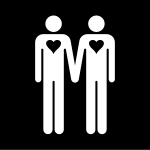 homosexuell, Pictogram. homosexuell, Pictogram.