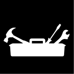 verktygslåda, Pictogram. verktygslåda, Pictogram.